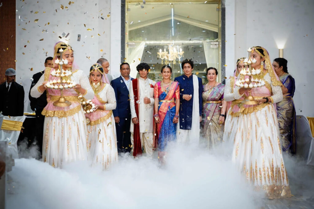 half saree function theme